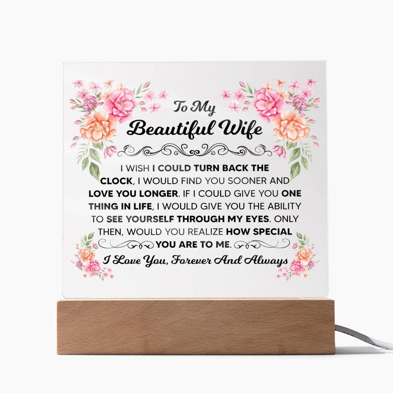 To My Beautiful Wife – Acrylic Square